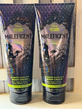 Bath & Body Works DISNEY Villains Maleficent Ultimate Hydration Body Cream x2